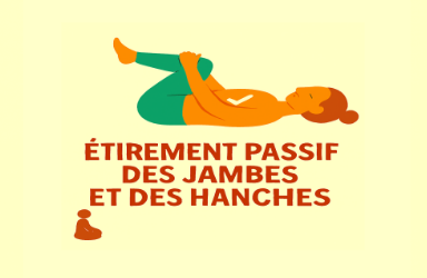 Étirement passif des jambes et des hanches