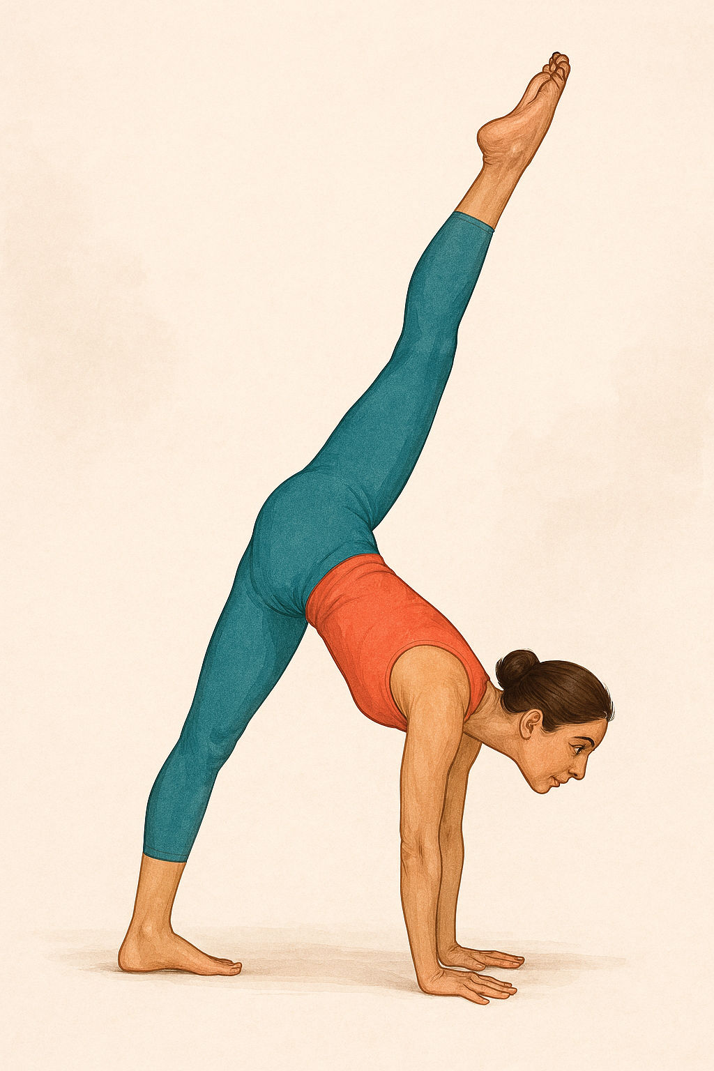 Urdhva Prasarita Eka Padasana (Standing Split — Grand écart debout)