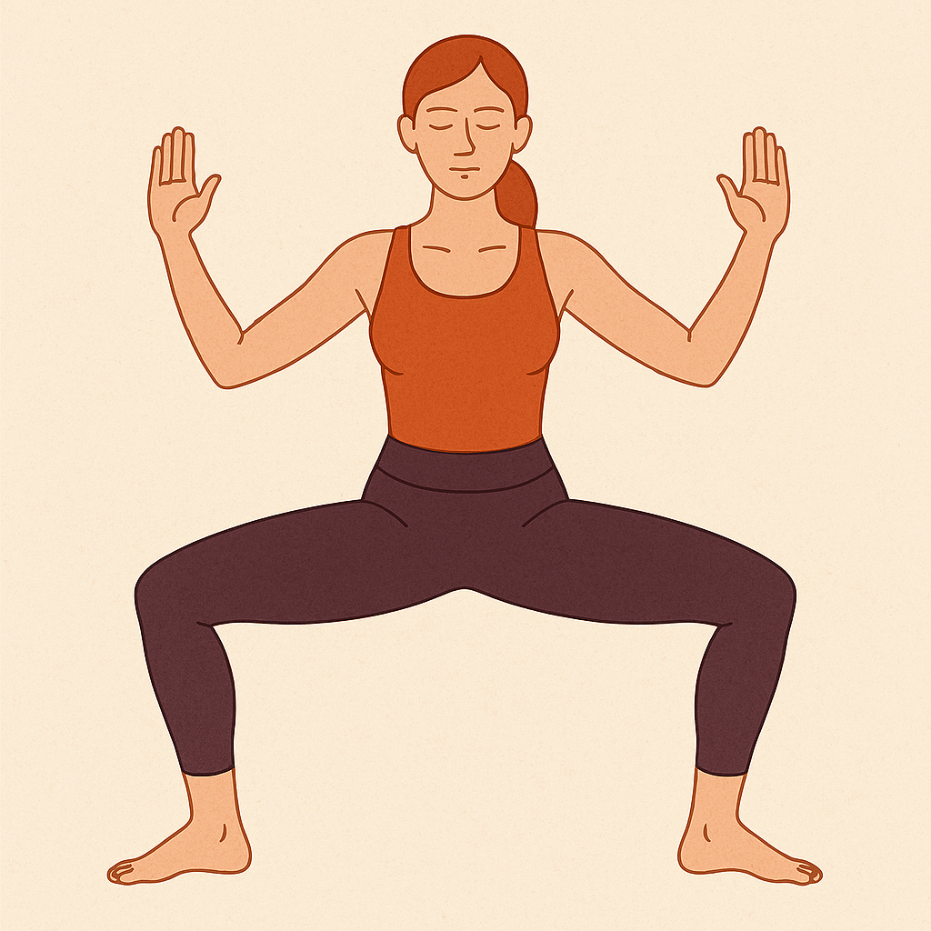 Utkata Konasana — Déesse